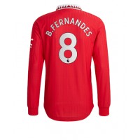 Fotbalové Dres Manchester United Bruno Fernandes #8 Domácí 2022-23 Dlouhý Rukáv